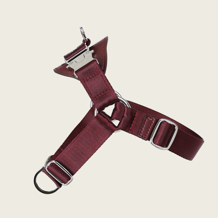 Horsebit Harness_BURGUNDY