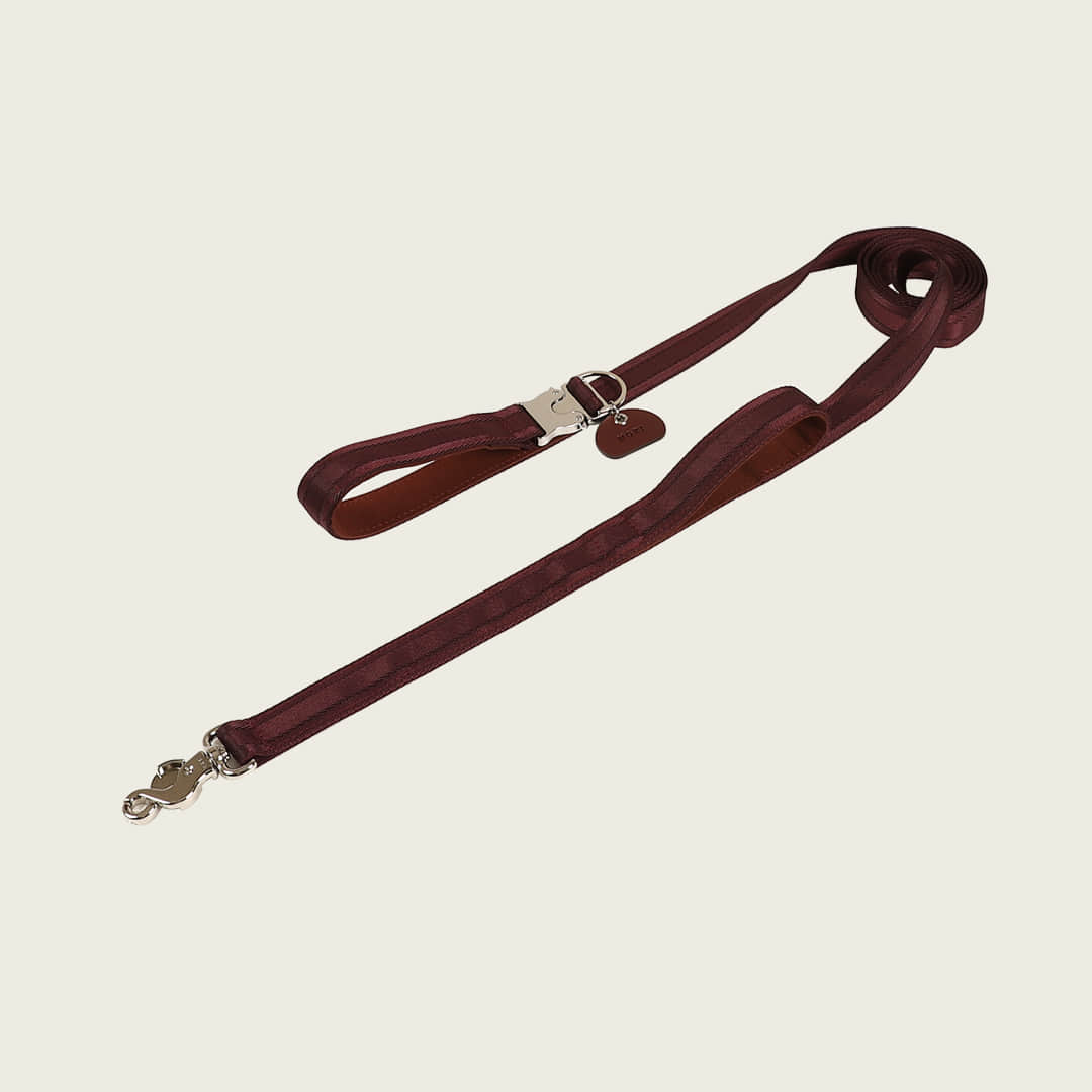 Saddle Hands-Free Lead_BURGUNDY L
