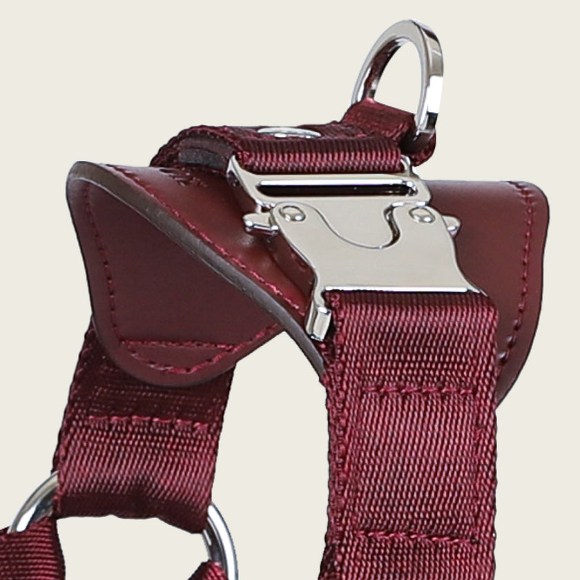 Horsebit Harness_BURGUNDY