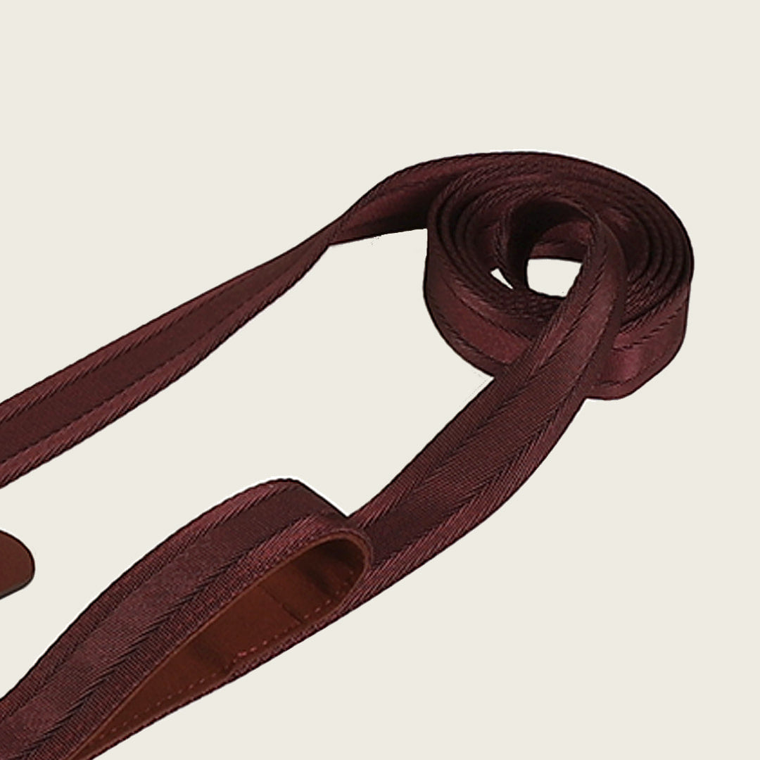 Saddle Hands-Free Lead_BURGUNDY L