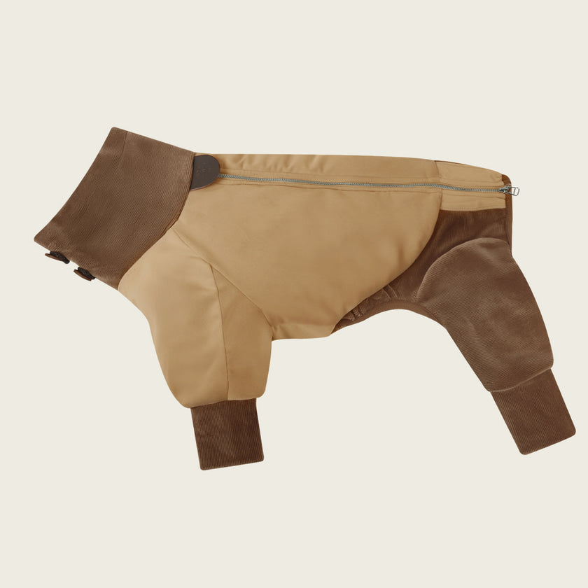 [NEW] Suede All-in-One Suit_BEIGE