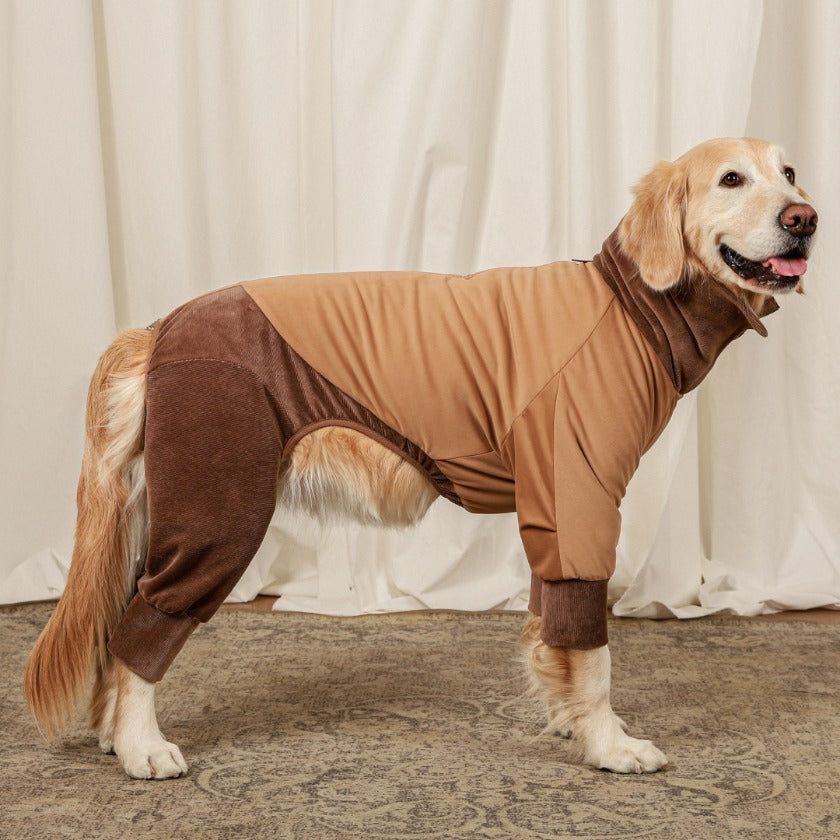 [NEW] Suede All-in-One Suit_BEIGE