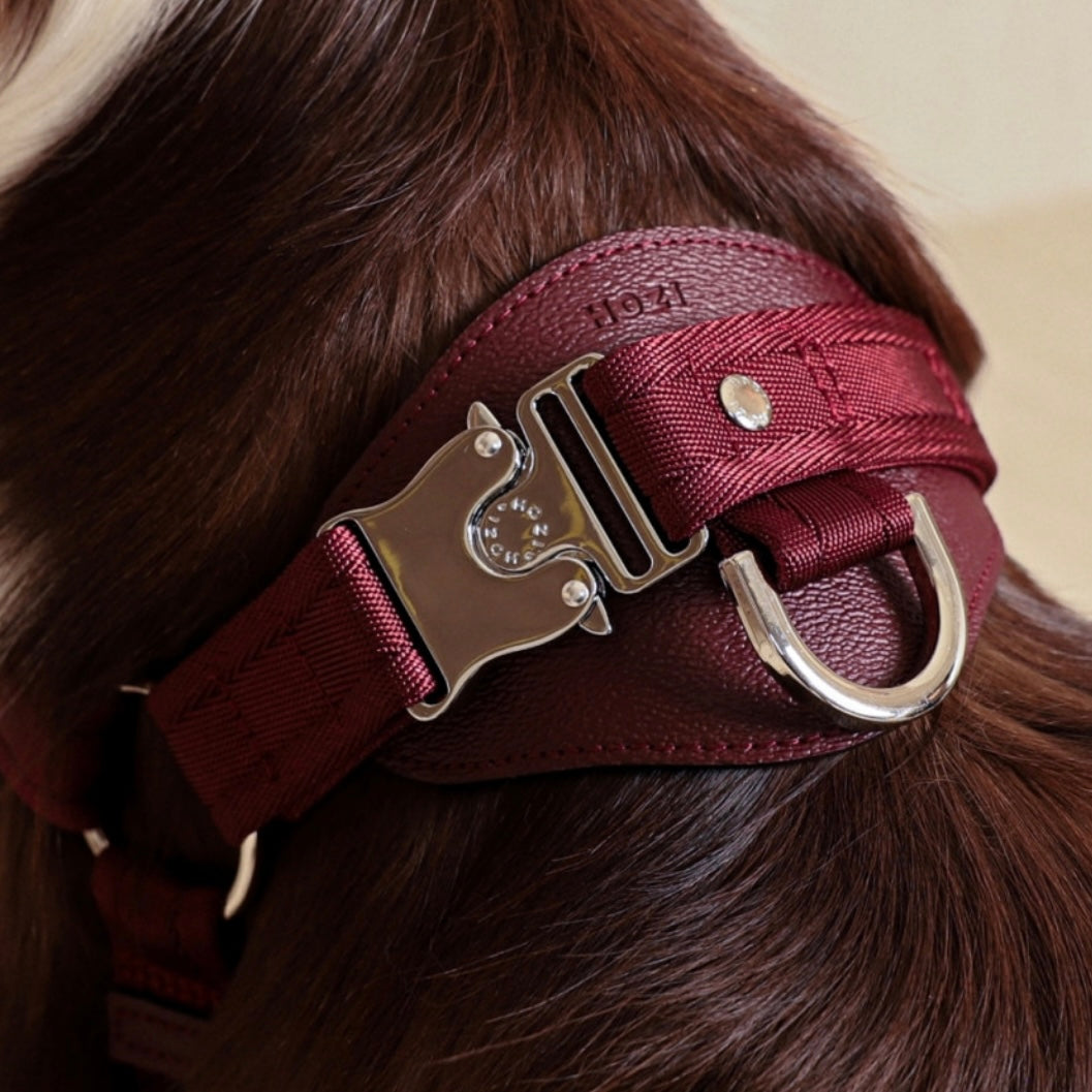 Horsebit Harness_BURGUNDY