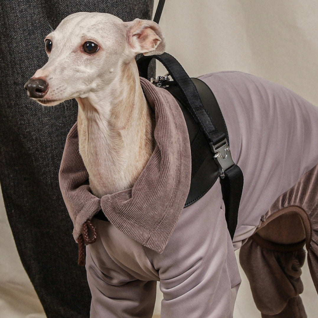 [NEW] Suede All-in-One Suit_GREY