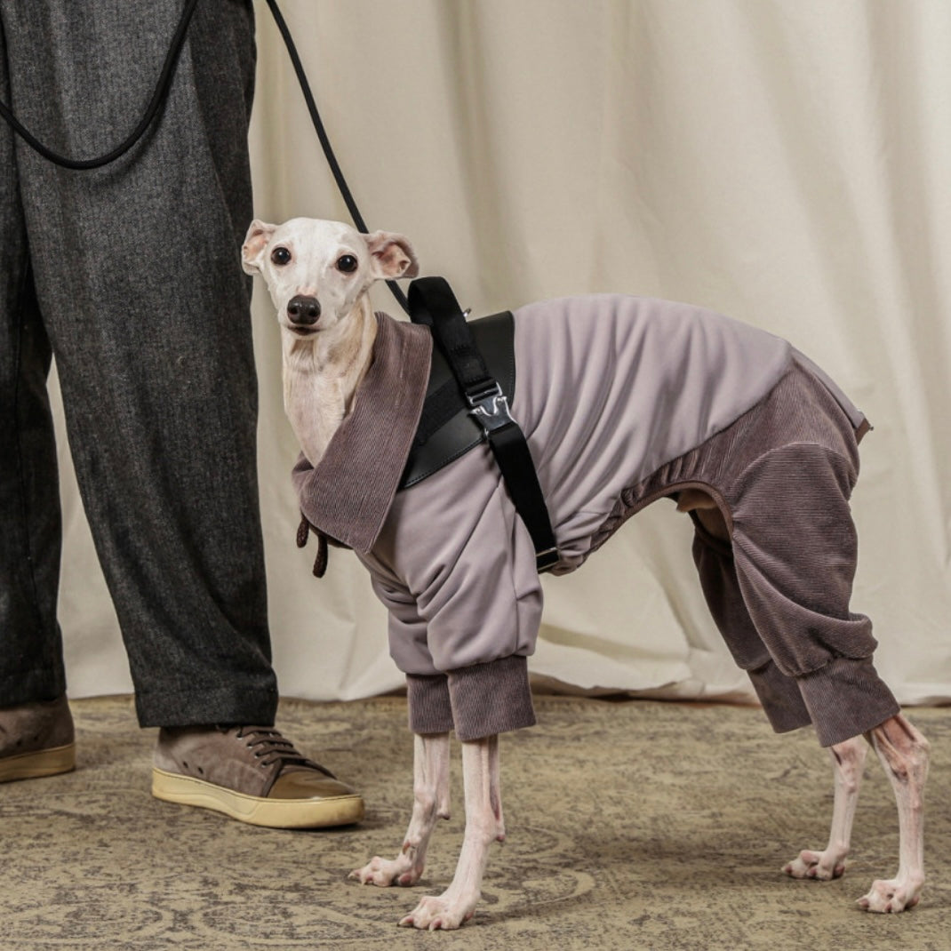 [NEW] Suede All-in-One Suit_GREY