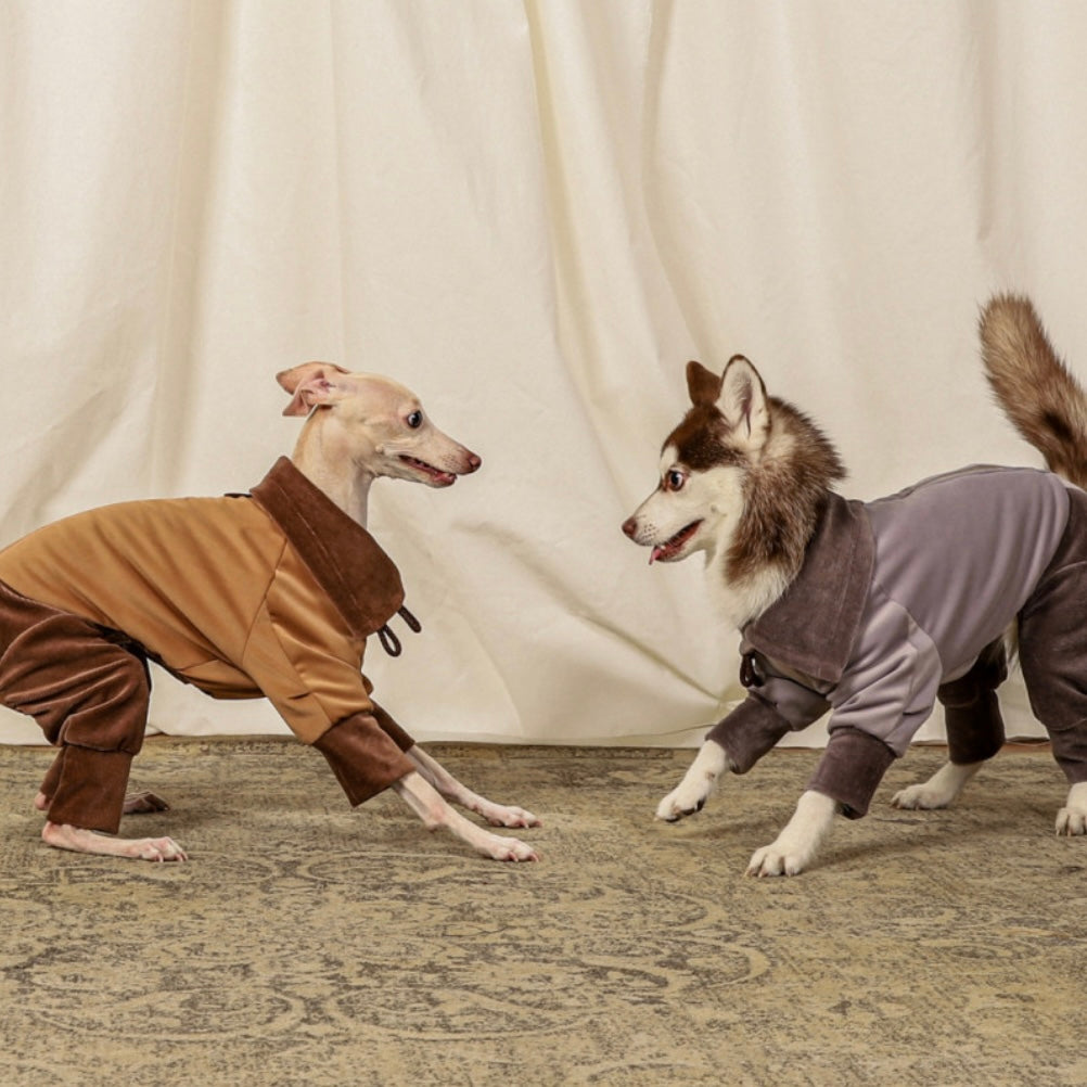 [NEW] Suede All-in-One Suit_BEIGE