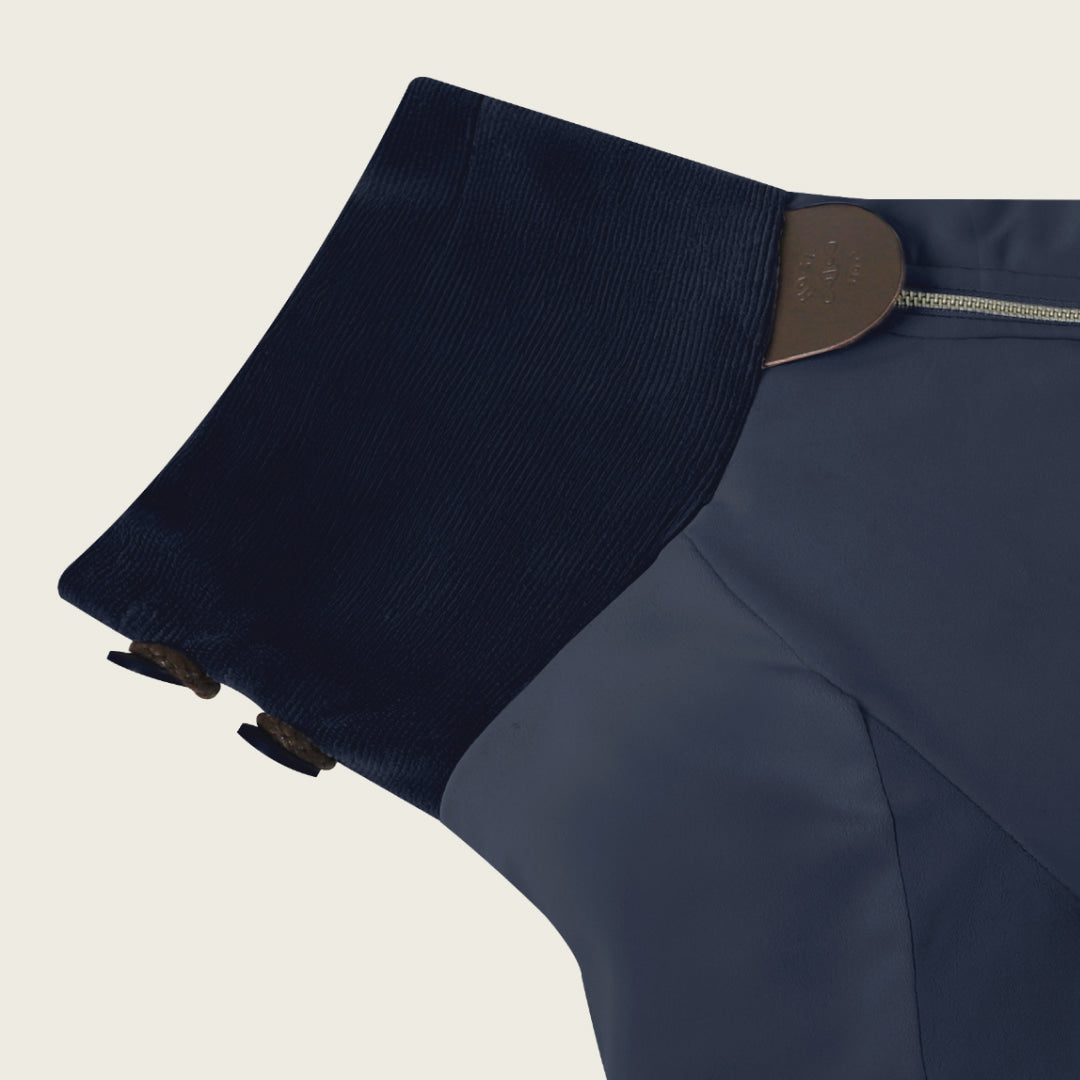 [NEW] Suede All-in-One Suit_NAVY